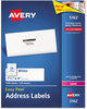 A Picture of product AVE-5162 Avery® Easy Peel® White Address Labels with Sure Feed® Technology w/ Laser Printers, 1.33 x 4, 14/Sheet, 100 Sheets/Box