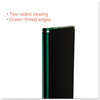 A Picture of product DEF-692056 deflecto® Double-Sided Magnetic Sign Stand,  8 1/2 x 11, 56" High, Silver
