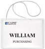 A Picture of product CLI-95596 C-Line® Name Badge Kits,  Top Load, 4 x 3, Clear, Clip Style, 96/Box