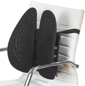 Kensington® Conform Back Rest with SmartFit®, 16 3/4w x 4 1/2d x 15 3/4h, Black