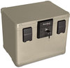 A Picture of product FIR-SS106 SureSeal By FireKing® 0.6 cu ft/Letter and A4 Size Fire and Waterproof Chest,  0.60 ft3, 16w x 12-1/2d x 13h, Taupe