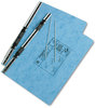 A Picture of product ACC-54042 ACCO PRESSTEX® Covers with Storage Hooks 2 Posts, 6" Capacity, 14.88 x 8.5, Light Blue