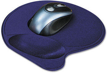 Kensington® Wrist Pillow® Extra-Cushioned Mouse Support, Nonskid Base, 8 x 11, Blue