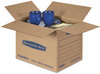 A Picture of product FEL-7714001 Bankers Box® SmoothMove™ Basic Moving Boxes Regular Slotted Container (RSC), Large, 18" x 24", Brown/Blue, 15/Carton