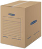 A Picture of product FEL-7714001 Bankers Box® SmoothMove™ Basic Moving Boxes Regular Slotted Container (RSC), Large, 18" x 24", Brown/Blue, 15/Carton