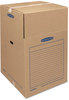 A Picture of product FEL-7711001 Bankers Box® SmoothMove™ Wardrobe Regular Slotted Container (RSC), 24" x 40", Brown/Blue, 3/Carton