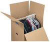 A Picture of product FEL-7711001 Bankers Box® SmoothMove™ Wardrobe Regular Slotted Container (RSC), 24" x 40", Brown/Blue, 3/Carton