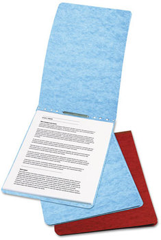ACCO PRESSTEX® Report Cover with Tyvek® Reinforced Hinge Top Bound, Two-Piece Prong Fastener, 2" Capacity, 8.5 x 11, Red/Red