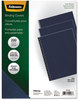 A Picture of product FEL-52098 Fellowes® Expressions™ Linen Texture Presentation Covers for Binding Systems Navy, 11 x 8.5, Unpunched, 200/Pack