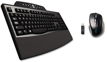 Kensington® Pro Fit™ Comfort Wireless Desktop Set,  Wireless, Black