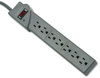 A Picture of product KMW-38217 Kensington® Guardian® Premium Seven-Outlet Surge Protector,  7 Outlets, 6 ft Cord, 540 Joules, Gray