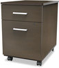 A Picture of product LIT-TR752MOC Linea Italia® Trento Line Mobile Pedestal File,  Box/File Drawer, Mocha