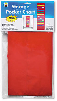 Carson-Dellosa Publishing Storage Pocket Chart, Hanger Grommets, 14 x 47