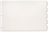 A Picture of product CRD-84812 Cardinal® Paper Insertable Dividers,  5-Tab, 11 x 17, White Paper/Clear Tabs