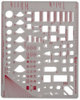 A Picture of product CHA-1204I Chartpak® Templates,  Circles, 7" x 10", Smoke