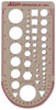 A Picture of product CHA-1204I Chartpak® Templates,  Circles, 7" x 10", Smoke