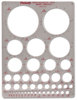 A Picture of product CHA-1204I Chartpak® Templates,  Circles, 7" x 10", Smoke