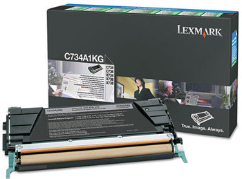 Lexmark™ X746H1KG, X746A1YG, X746A1MG, X746A1CG Toner, 12000 Page-Yield, Black