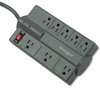 A Picture of product KMW-38218 Kensington® Guardian® Premium Eight-Outlet Surge Protector,  8 Outlets, 6 ft Cord, 1080 Joules, Gray