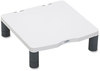 A Picture of product FEL-91712 Fellowes® Standard Monitor Riser For 21" Monitors, 13.38" x 13.63" 2" to 4", Platinum/Graphite, Supports 60 lbs