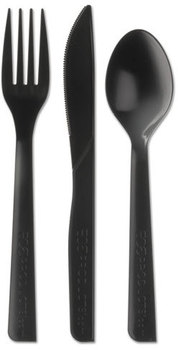 Eco-Products® Blue Stripe™ 100% Recycled Content Cutlery Kits, 250/CT