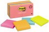 A Picture of product MMM-65414AN Post-it® Notes Original Pads in Poptimistic Colors Value Pack, 3" x 100 Sheets/Pad, 14 Pads/Pack