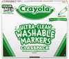 A Picture of product CYO-588211 Crayola® Ultra-Clean Washable™ Marker Classpack®,  Fine Point, Eight Assorted, 200/Box