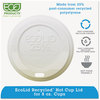 A Picture of product ECO-EPHL8WR Eco-Products® EcoLid® 25% Recycled Content,  White, Fits 8oz Hot Cups, 100/PK, 10 PK/CT