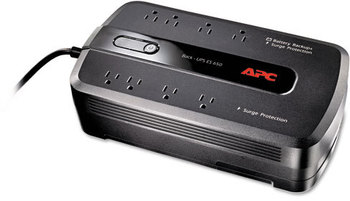 APC® Back-UPS® ES Series Battery Backup System, 650VA, 8 Outlets, 365 J