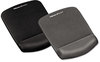 A Picture of product FEL-9252001 Fellowes® PlushTouch™ Wrist Rest with FoamFusion™ Technology Mouse Pad 7.25 x 9.37, Black