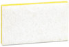 A Picture of product MMM-08251 Scotch-Brite™ Professional Light-Duty Scrubbing Sponge 63 #63, 3.6 x 6.1, 0.7" Thick, Yellow/White, 20/Carton