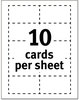 A Picture of product AVE-8870 Avery® Premium Clean Edge® Business Cards True Print Inkjet, 2 x 3.5, White, 1,000 10 Cards/Sheet, 100 Sheets/Box