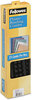 A Picture of product FEL-52323 Fellowes® Plastic Comb Bindings 1/2" Diameter, 90 Sheet Capacity, Black, 25/Pack