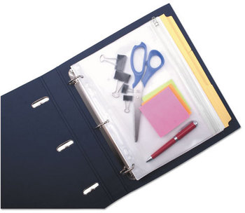 Angler's Zip-All Ring Binder Pocket,  8 1/2 x 11, Clear