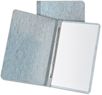 Oxford® Heavyweight PressGuard® and Pressboard Report Cover with Reinforced Side Hinge,  2 Prong Fastener, Letter, 3" Capacity, Gray
