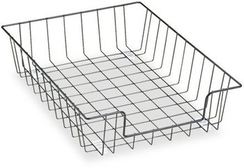 Fellowes® Wire Desk Tray Organizer 1 Section, Letter Size Files, 10" x 14.13" 3", Black