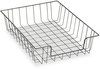 A Picture of product FEL-60112 Fellowes® Wire Desk Tray Organizer 1 Section, Letter Size Files, 10" x 14.13" 3", Black