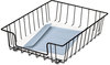 A Picture of product FEL-60112 Fellowes® Wire Desk Tray Organizer 1 Section, Letter Size Files, 10" x 14.13" 3", Black