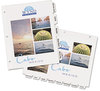A Picture of product AVE-11517 Avery® Customizable Print-On™ Dividers 3-Hole Punched, 5-Tab, 11 x 8.5, White, 25 Sets