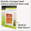 A Picture of product NUD-38011Z NuDell™ Clear Plastic Sign Holders,  Wall Mount, 8 1/2 x 11