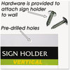 A Picture of product NUD-38011Z NuDell™ Clear Plastic Sign Holders,  Wall Mount, 8 1/2 x 11