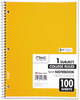 A Picture of product MEA-06622 Mead® Spiral® Notebook,  Perforated, College Rule, 8 1/2 x 11, White, 100 Sheets