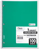 A Picture of product MEA-06622 Mead® Spiral® Notebook,  Perforated, College Rule, 8 1/2 x 11, White, 100 Sheets