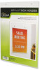 A Picture of product NUD-38011Z NuDell™ Clear Plastic Sign Holders,  Wall Mount, 8 1/2 x 11