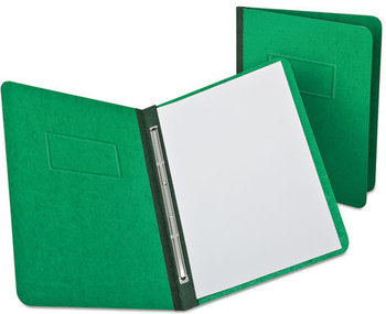Oxford® Heavyweight PressGuard® and Pressboard Report Cover with Reinforced Side Hinge,  Prong Clip, Letter, 3" Capacity, Light Green