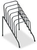 A Picture of product FEL-72613 Fellowes® Wire Step File® Jr. 6 Sections, DL to A5 Size Files, 4.38" x 6.5" 7.75", Black