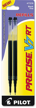 Pilot® Refill for Pilot® Precise V7 RT Rolling Ball, Fine Black Ink, 2/Pack