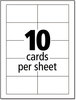 A Picture of product AVE-8876 Avery® Premium Clean Edge® Business Cards True Print Inkjet, 2 x 3.5, Ivory, 200 10 Sheet, 20 Sheets/Pack