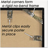 A Picture of product NUD-31222 NuDell™ Metal Poster Frame,  Plastic Face, 18 x 24, Black