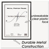 A Picture of product NUD-31222 NuDell™ Metal Poster Frame,  Plastic Face, 18 x 24, Black